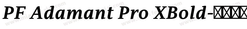 PF Adamant Pro XBold字体转换